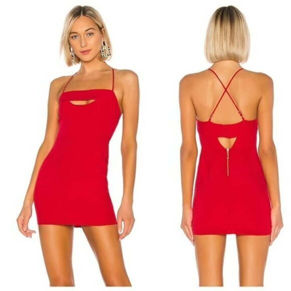 NBD x Naven Rose Dress - True Red